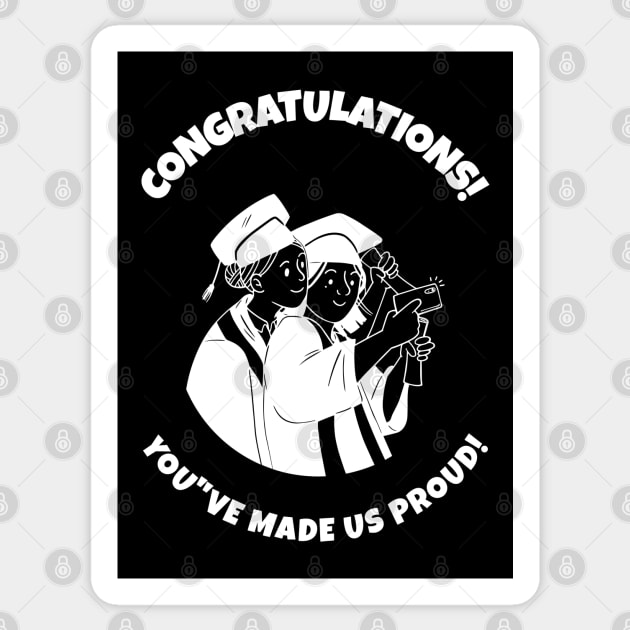 College Graduation T-shirt Sticker by VisionDesigner